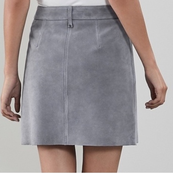 REISS Enya Suede Mini Skirt - Picture 6 of 16